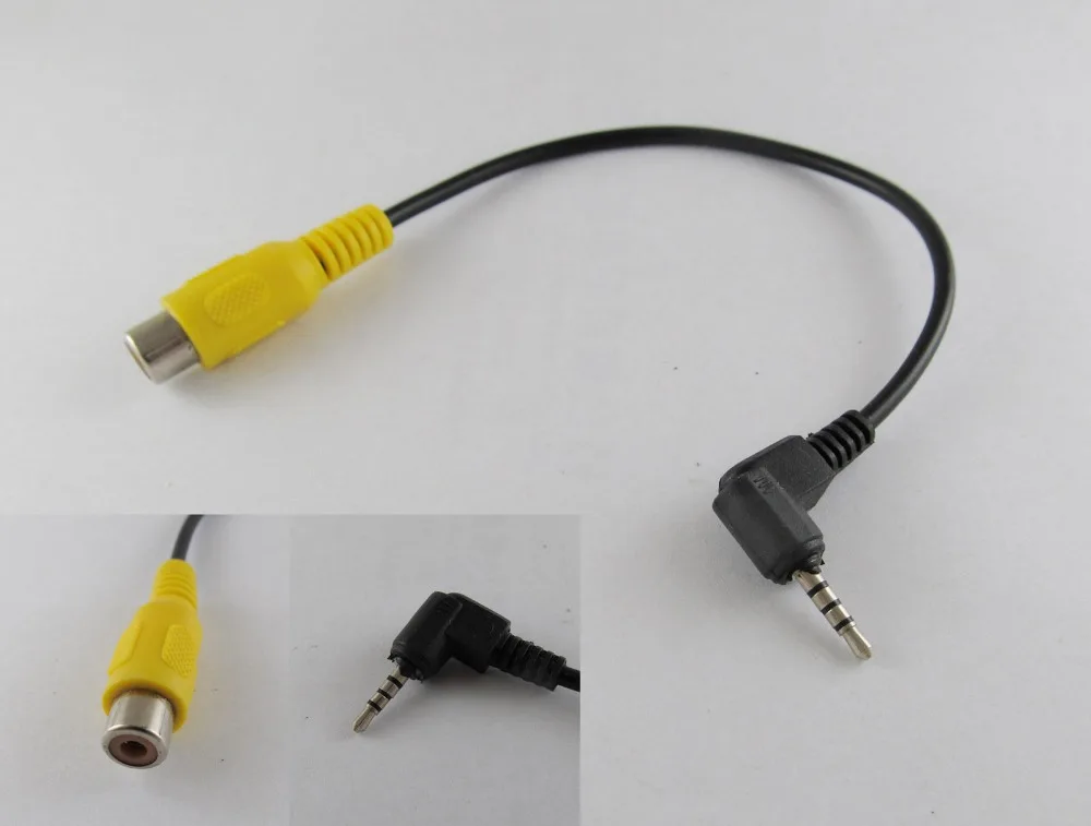 

2 шт., видеокабель-переходник со стереоразъемом 2,5 мм на гнездо RCA