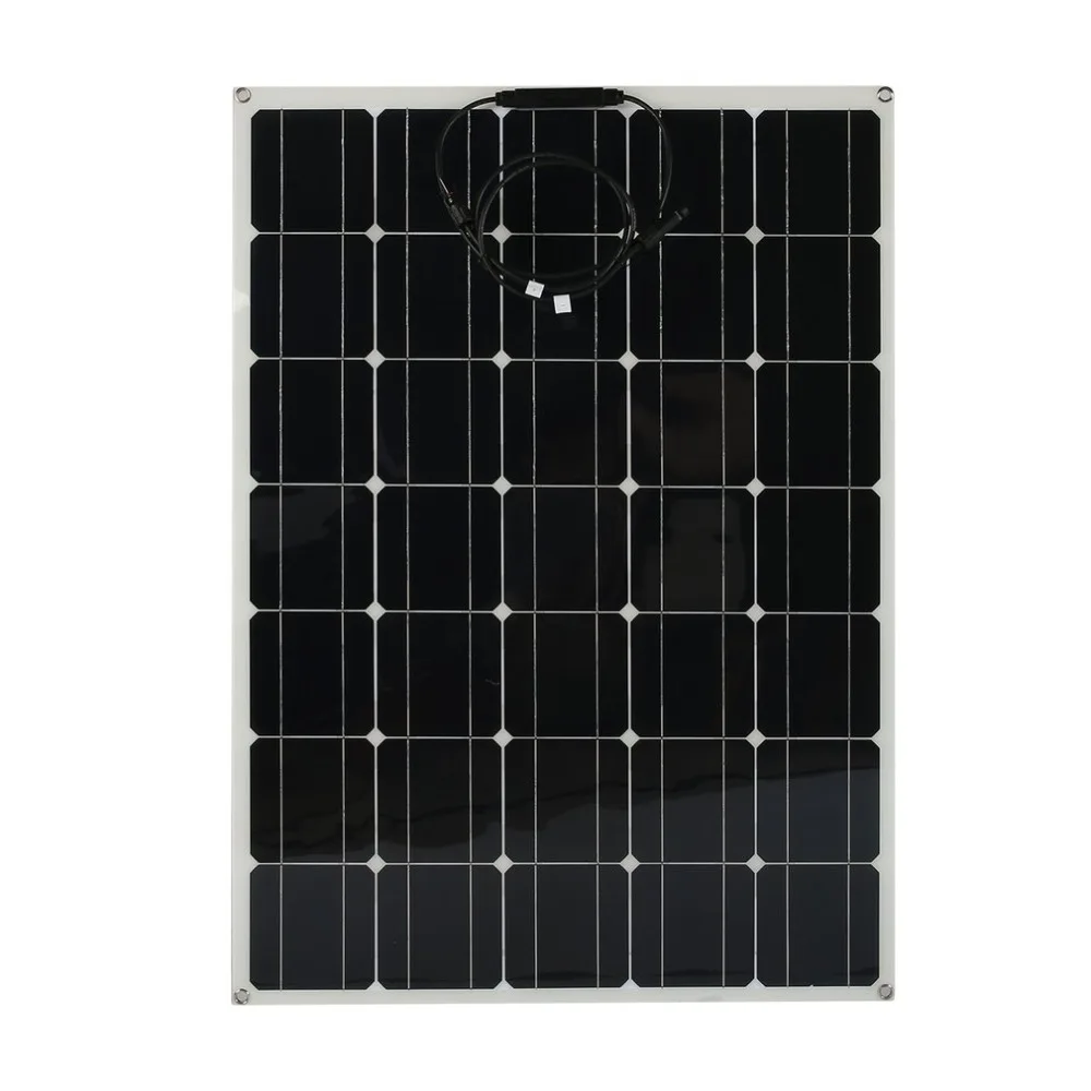 

(Ship From DE)Universal Monocrystalline Solar Panel Flexible 150W Solar Battery Charger High Efficiency Camping Power Supply