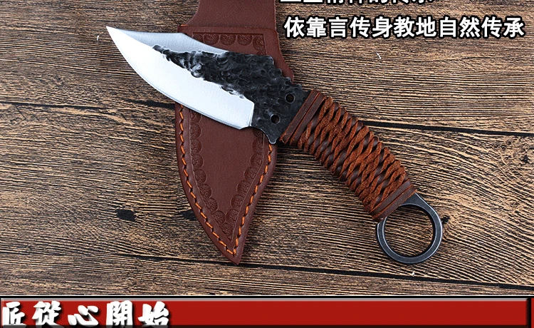 Voltron прямой нож, ручной Кованый нож, тактический специальный боевой нож для выживания в дикой природе, джунгли дикий нож самообороны