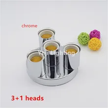 E27 Керамика фарфоровая лампа держатель из нержавеющей стали с Хромовая железная потолочная Роза потолочный навес для люстр светодиодные лампы для осветительных приборов