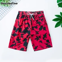 Мужские полиэфирные пляжные шорты, быстросохнущие плавки, мужские шорты для плавания с подкладкой, Плавки ПЛЮС