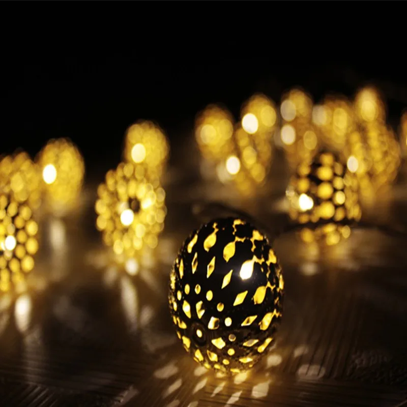 Новинка Золотой шар праздничные огни 5 м 20 светодиодный гирлянды для свадебной вечеринки сказочные украшения огни