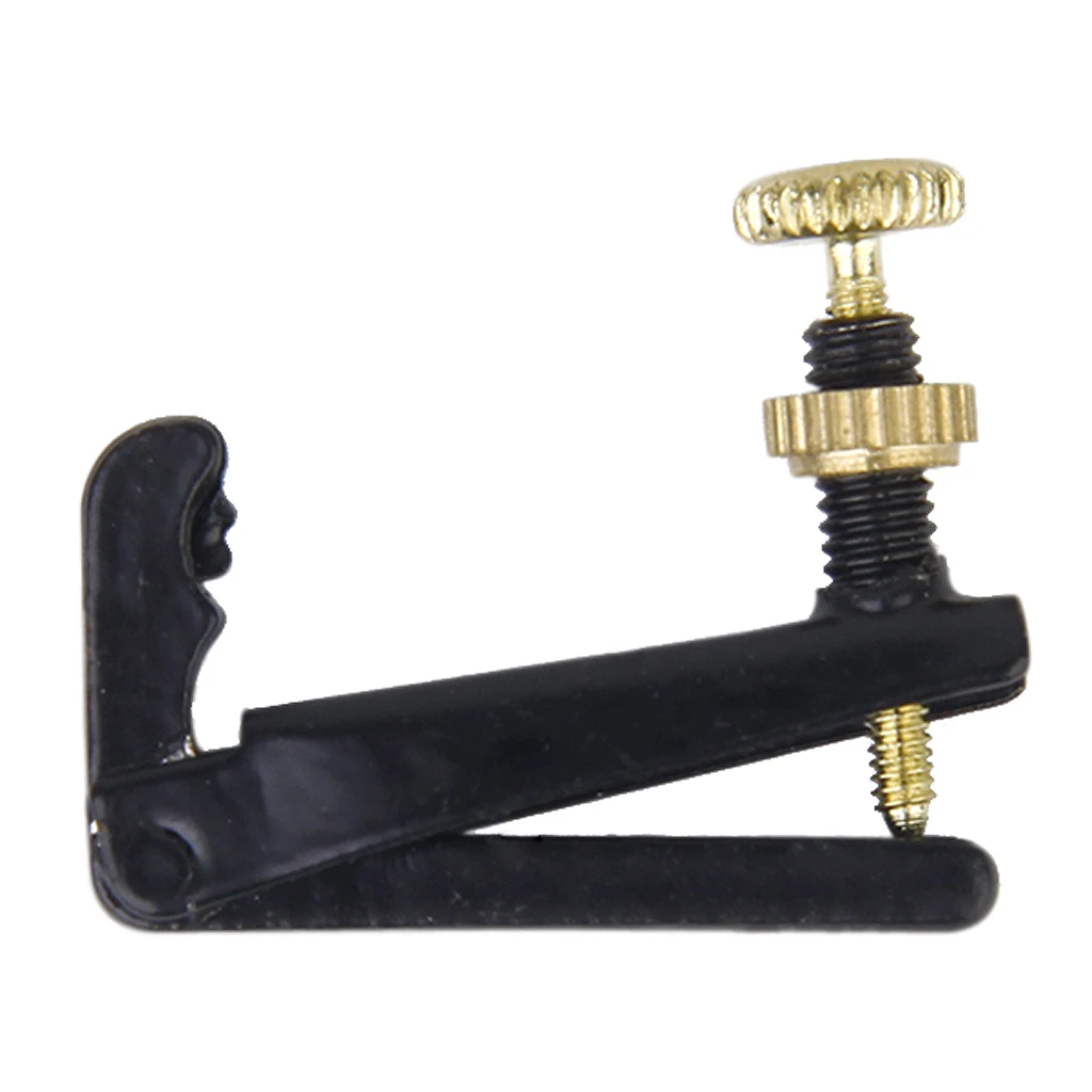 Set 4pcs Metal Violin String Fine Adjuster Tuners Black/Gold For 3/4-4/4 Violin Parts