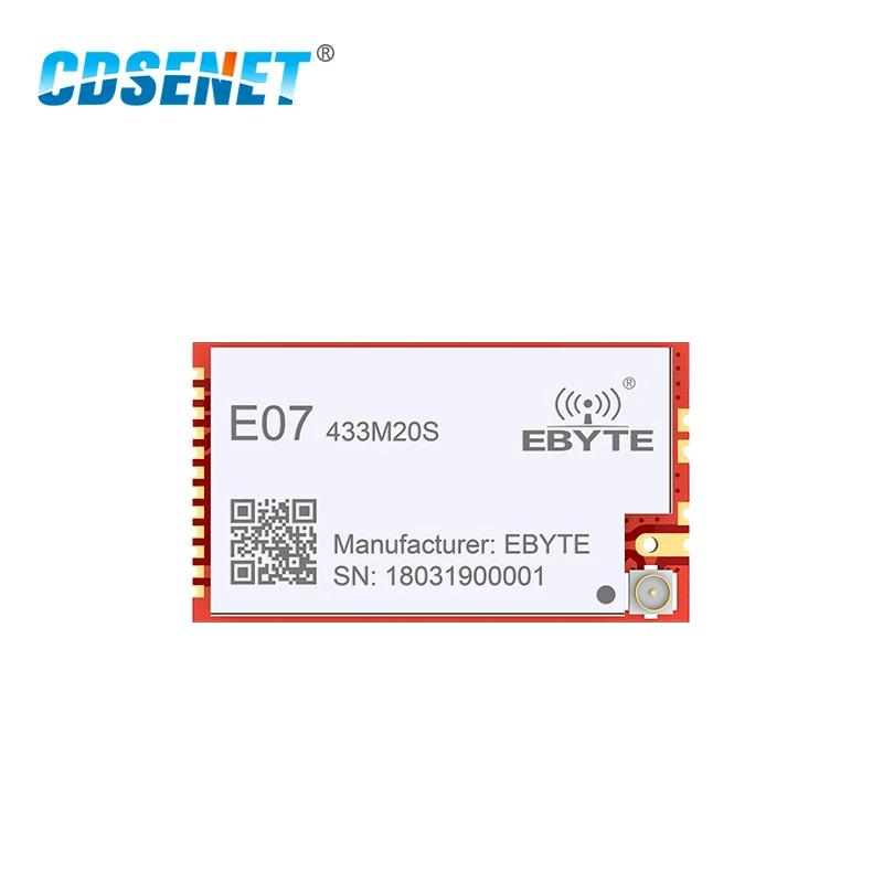 CC1101 433 МГц 100 мВт РЧ модуль 20dBm CDSENET E07-433M20S трансивер SMD PA 433 МГц IPEX передатчик и приемник