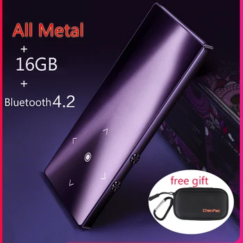 

New upgrade K8 Promotion 1.8 inch Portable Metal MP3 Player waterproof HiFi Bluetooth 4.0 New 16GB MP3 Music Player Walkman