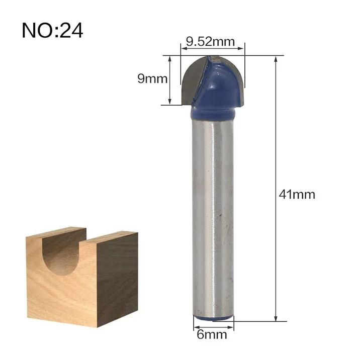 1 шт. 6 мм хвостовик древесины маршрутизатор бит прямой T V заподлицо очистка Круглый угол бухта коробка биты фрезы для дерева