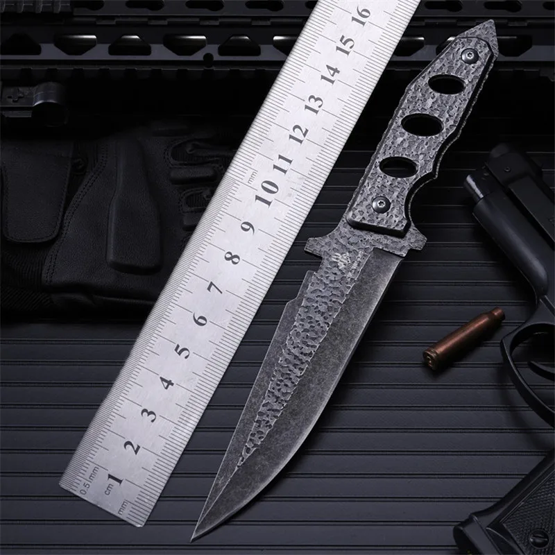 Outdoor self-defense field high hardness saber wilderness survival fruit knife small straight knife folding knife engraving Outdoor self-defense field high hardness saber wilderness survival fruit knife small straight knife folding knife engraving