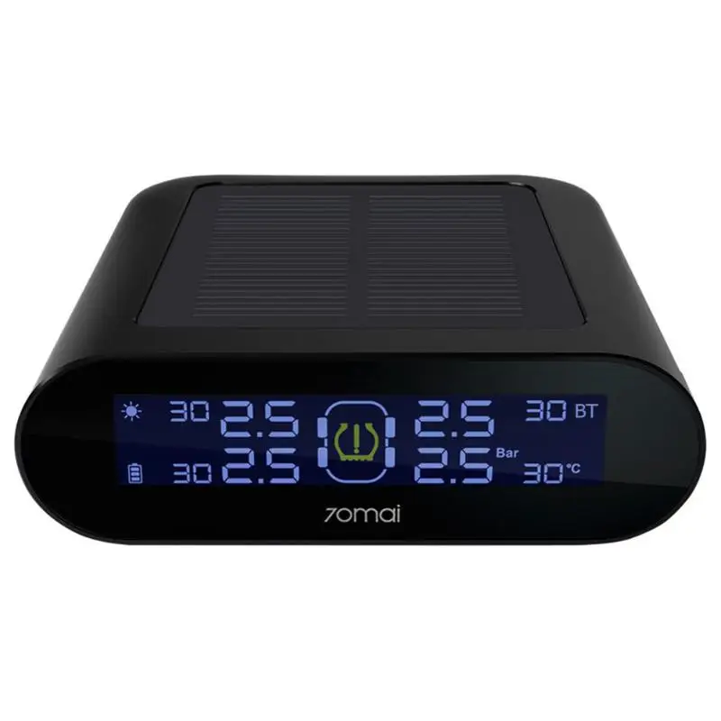 

Xiaomi 70Mai Car TPMS Tire Pressure Monitor System Solar Power USB Dual Charging Tyre Pressure Tester Alarm System With 4 Sensor