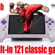 Портативные игровые плееры 7 дюймов HDMI/AV встроенный 121 Классическая игра 3800 mAh Поддержка игровой карты 2 беспроводных контроллеров видеоигры