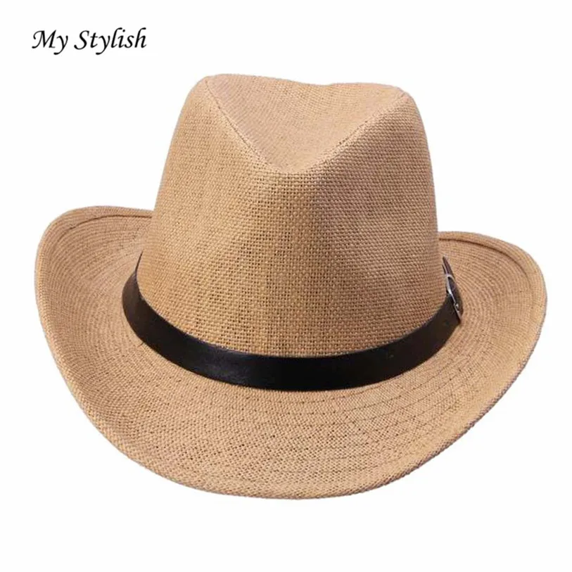 Buy Fashion Straw Jazz Cowboy Hat Man Hats Cowboy Cap