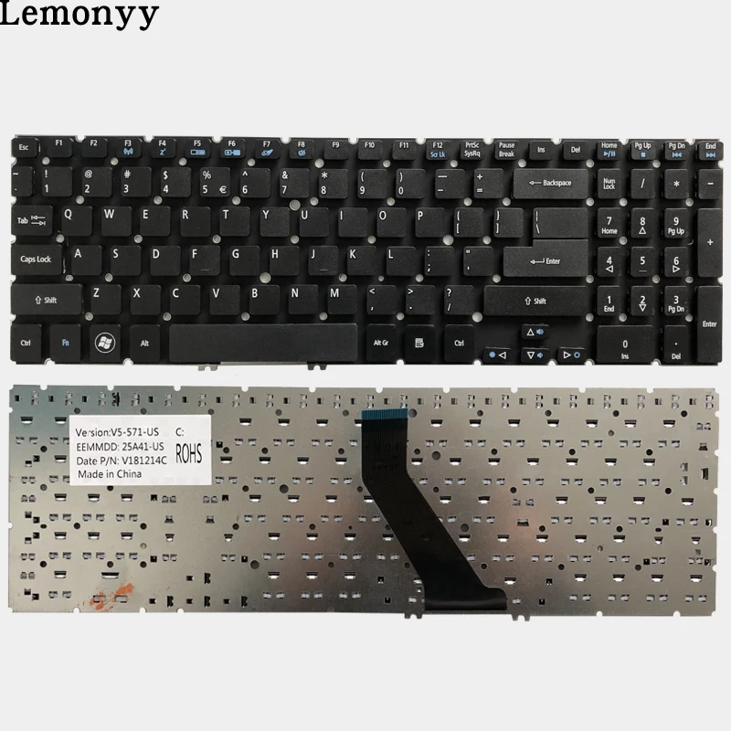 

NEW US laptop Keyboard for Acer Aspire V5 V5-531 V5-531G V5-551 V5-551G V5-571 V5-571G V5-571P V5-571PG V5-531P M5-581 US