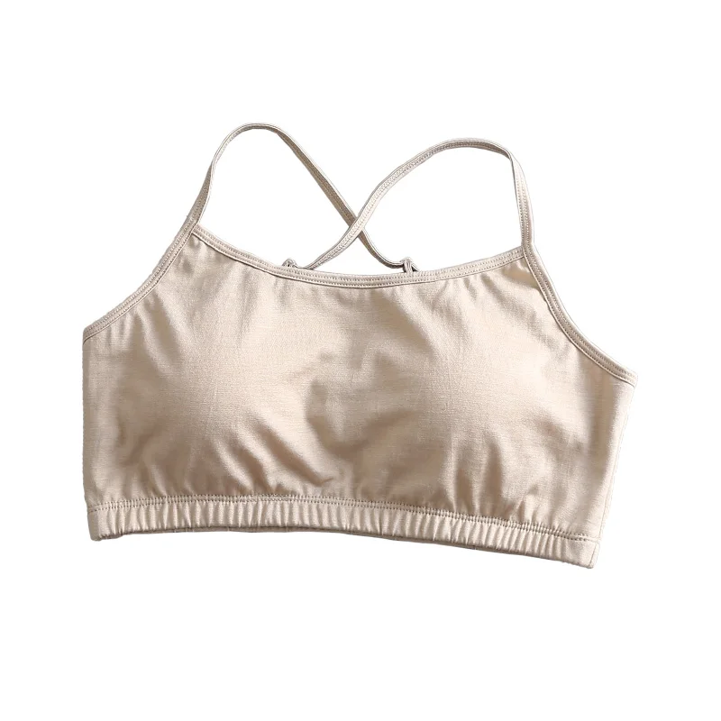 

Leechee Thin Athletic silk vest Comfortable breathable bra Trendy large backless bras