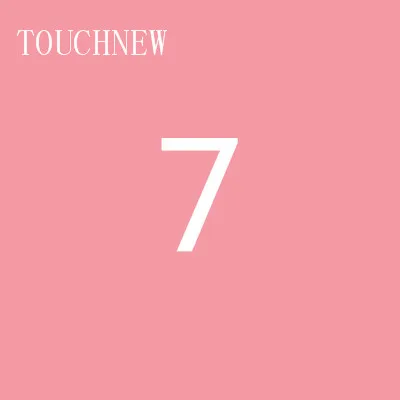 7 TOUCHNEW, 168 цветов, одиночные художественные маркеры, кисть, эскиз, на спиртовой основе, маркеры, двойная головка, манга, ручки для рисования, товары для рукоделия - Цвет: 7