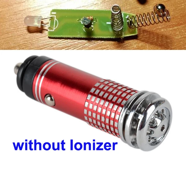 Очиститель воздуха 12 В Мини Авто Свежий Воздух Ионный Очиститель воздуха озоновый ионизатор очиститель - Название цвета: red not Ionizer