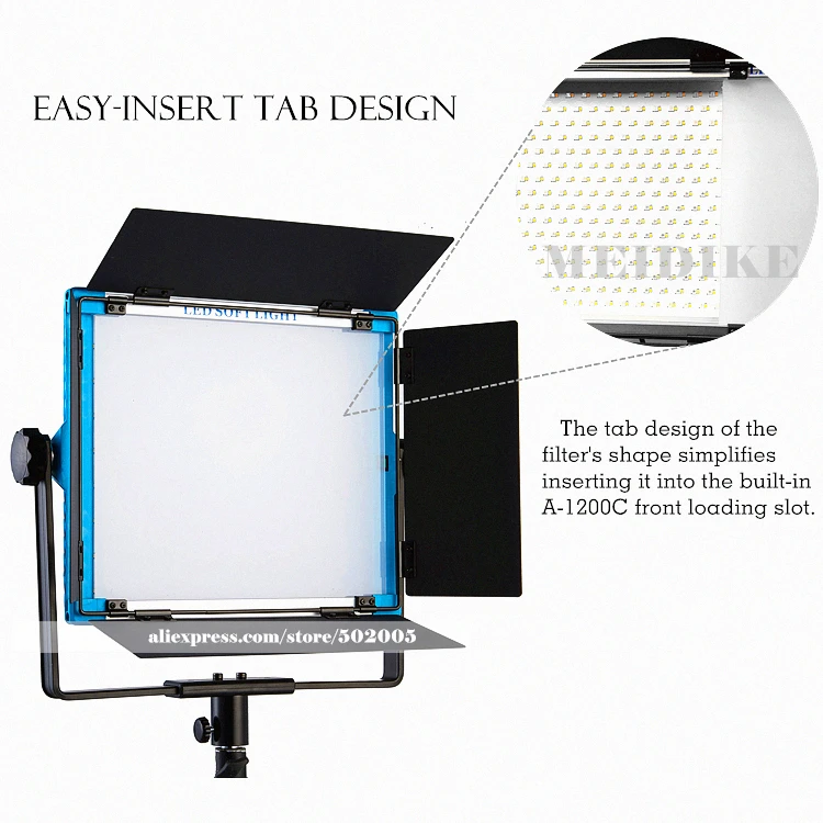  Yidoblo Indoor Video Film Shooting light A-1200c Pro RGB led light multi color for led panel light  - 32860377647
