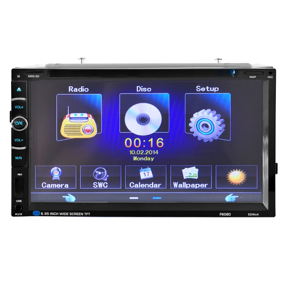 Автомобильный dvd плеер 2 DIN автомобильный DVD/ CD / MP3 mp5 usb/sd/плееры Bluetooth сенсорный