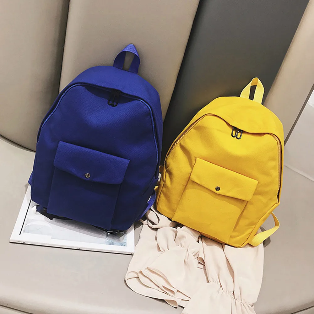

Xiniu Women Backpack Children School Bags For Teenagers Girls 2018 Solid Pocket Students Bags mochila feminina