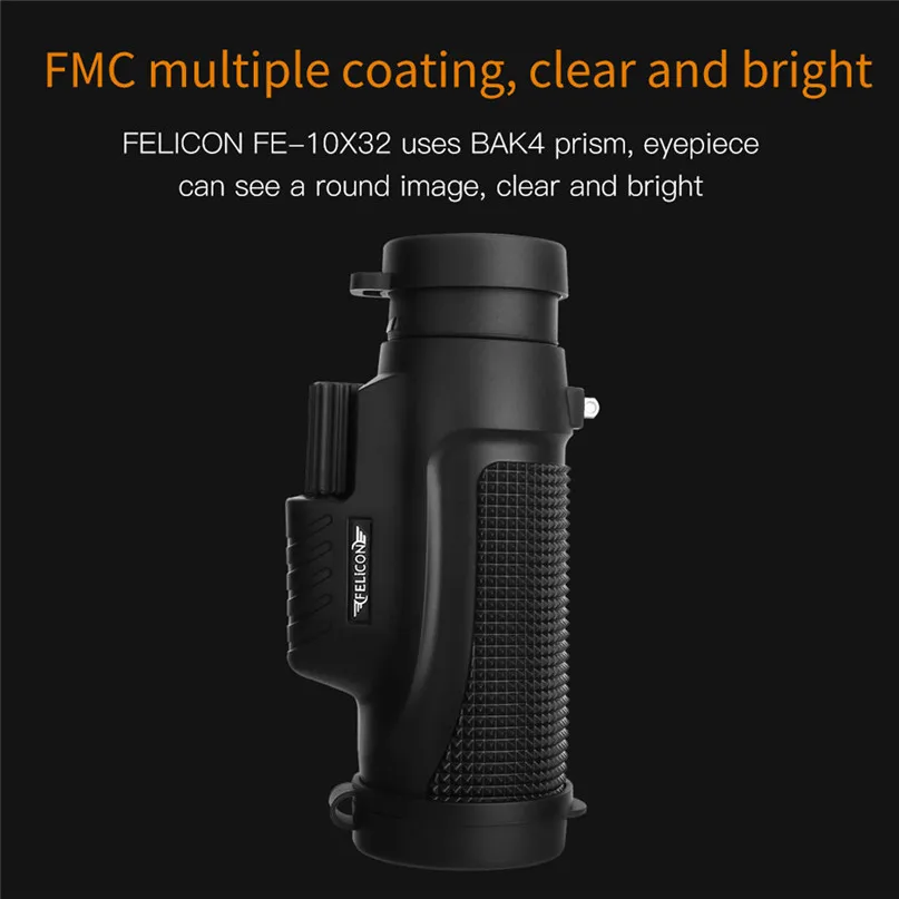 Monocular Telescope Outdoor Mini 10X32 Portable Night Vision Monocular Telescope Focus Telescope #2Y03 (7)