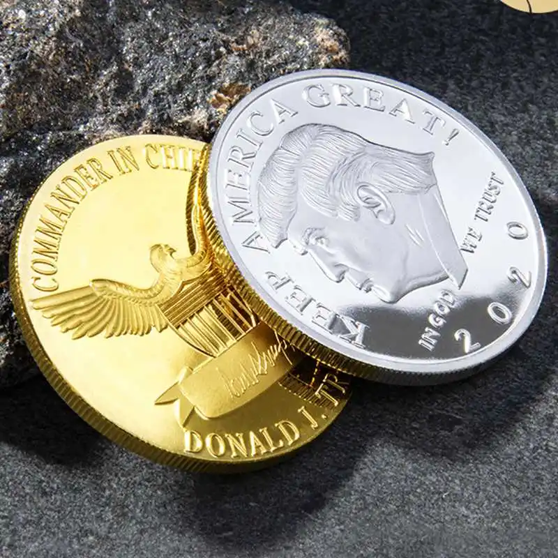 2020 President Donald Trump Liberty Silver Plated EAGLE Commemorative Coin *1035 