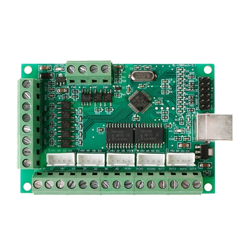 

CNC USB MACH3 100Khz Breakout Board 5 Axis Interface Driver Motion Controller