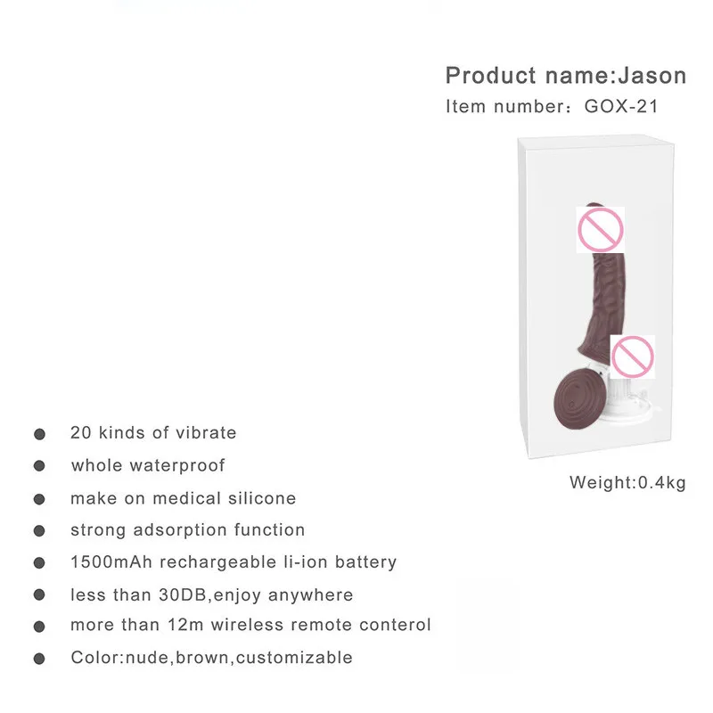 DIBE Waterproof Silicone Dildos USB Charging 15M Wireless Control Penis Vibrator Huge Dildo Realistic Sex Toys For Women 2