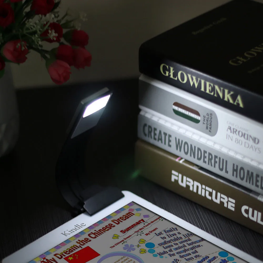Магнитный светодиодный светильник для книг перезаряжаемый usb порт лампа чтения