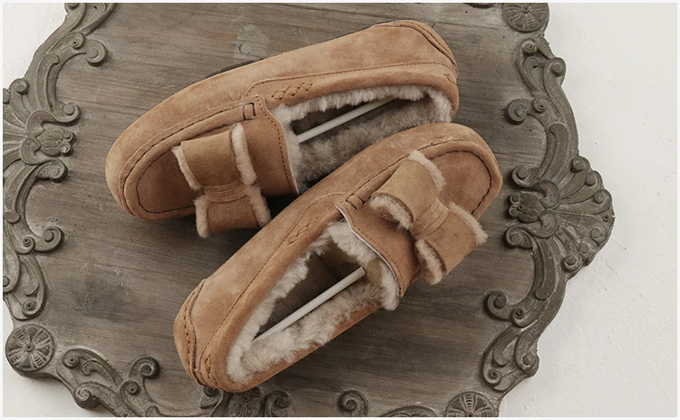 Женская обувь miyagina; лоферы из натуральной кожи; натуральный мех; зимняя Классическая Женская обувь на плоской подошве; зимняя обувь