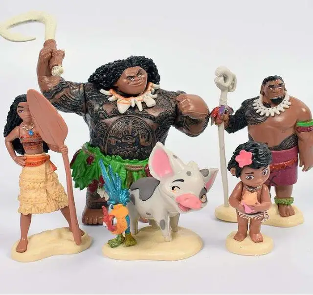 モアナアクションフィギュア 漫画モデルのおもちゃ モアナ ワイアリキ マウイ ヘイハイ ピッグ プリンセス ノベルティピース セット Model Toy Princess Toystoys Anime Aliexpress