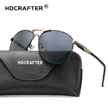 HDCRAFTER Высокое Качество Марка Дизайнер Прохладный Солнцезащитные Очки Поляризованных мужская Очки УФ-Защита Óculos-де-сол мужской