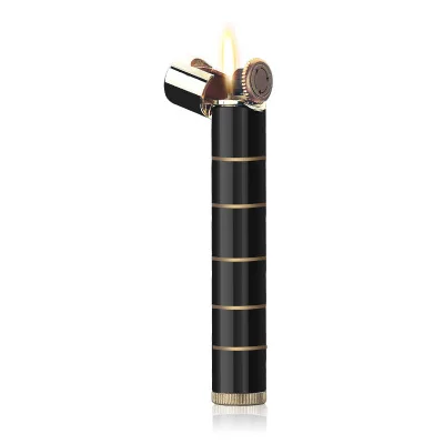 

Honest metal slim refillable gas lighter Thin mini women cigarette butane lighter 86mm