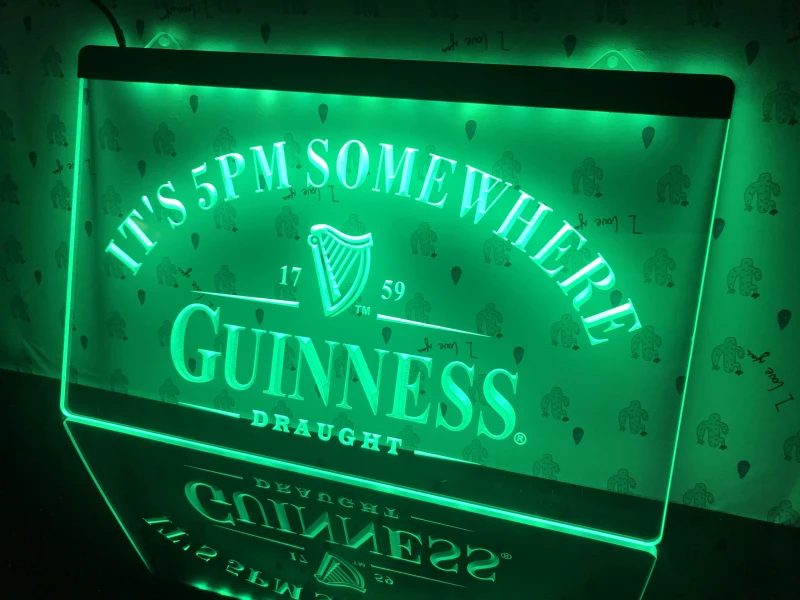 091 светодиодная подсветильник ка Guinness It's 5|Таблички и знаки| |