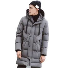 Новинка года, зимние куртки, парки, пальто для мужчин, утепленная теплая зимняя мужская верхняя одежда, военная стильная ветровка, длинное пальто с капюшоном