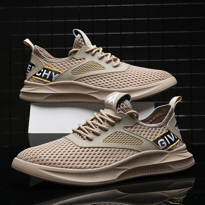 

TRAANO 2019 New Mesh Men Sneakers Casual Shoes Anti-Slip Male Footwear Spring Summer Breathable Comfortable Men Shoes CC-127