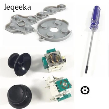 

5sets Conductive Silicone Pad+3D Original Analog Vibration Joystick+Thumb Stick Mushroom Cap+T8 Screw Driver For XBox 360