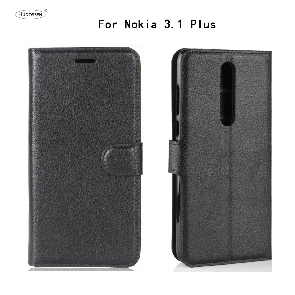

HUDOSSEN For Nokia 3.1 Plus Case Luxury Phone Protective Case For Nokia3.1 3.1Plus 3.1+ TA-1118 Flip Cover Wallet Leather Bags