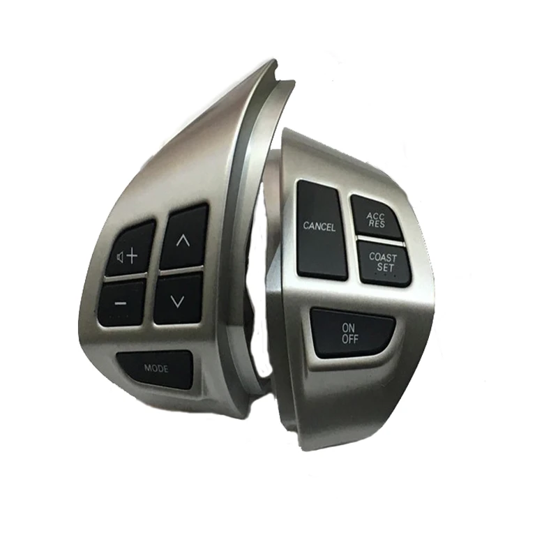 

Free shipping ! For Outlander XL (2011 ) & For Mitsubishi ASX car steering wheel control buttons with cables silver buttons