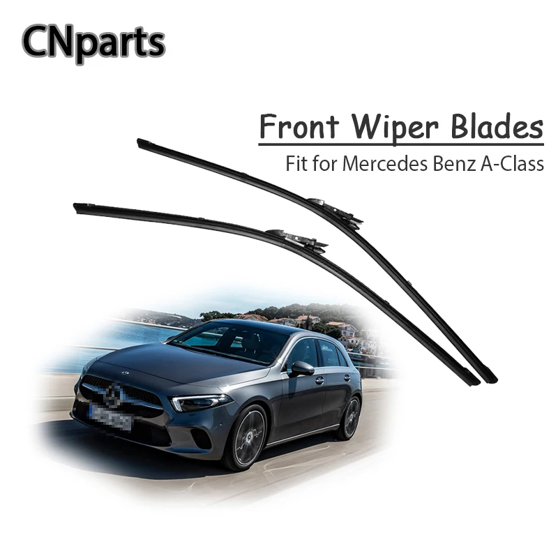 CNparts Car Windshield Rubber Front Wiper Blades Arm Kit For Mercedes