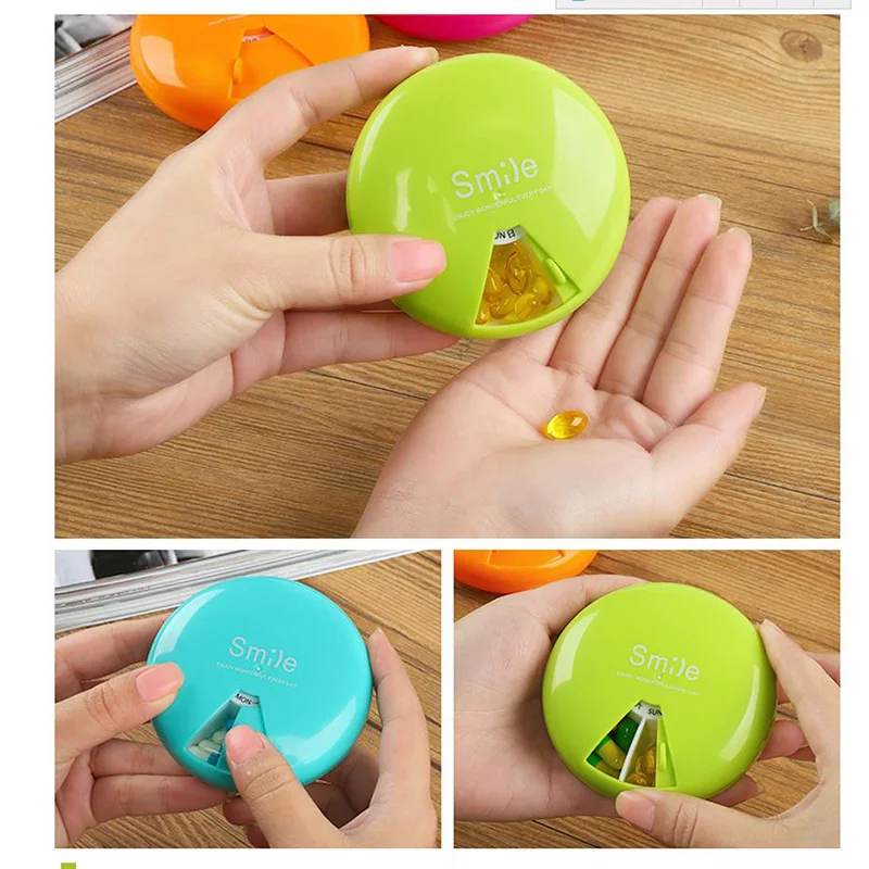 7 Days Weekly Pill Case Medicine Storage And Tablet Pill Organizer Box With Clip Lids For Travel 