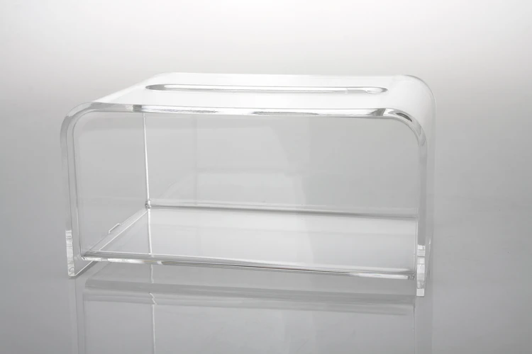 Modern Clear Acrylic Tissue Box, Plastic Napkin Holder, Tissue