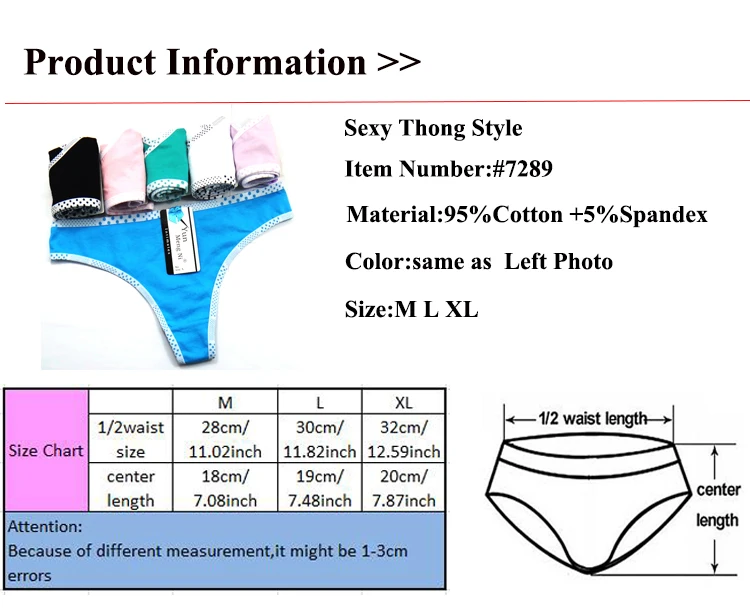Pack of 12 Low Rise Plain Cotton Thong Cheeky Lady Panties Sexy Women Underwear Lady G-string Women T-back Intimate Wholesale