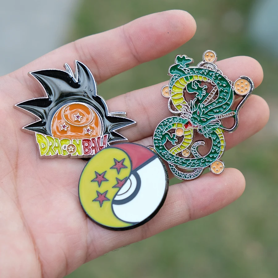 Anime DragonBall Z pin badge Keychain Son Goku Dragon Ball brooch zinc