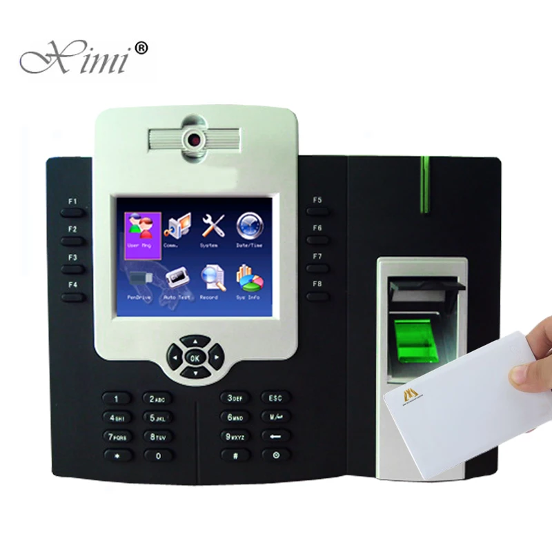 

ZK ICLOCK880-H TCP/IP 50000 Fingerprint Time Attendance And Access Control With Camera Built In 13.56MHZ IC Card Reader