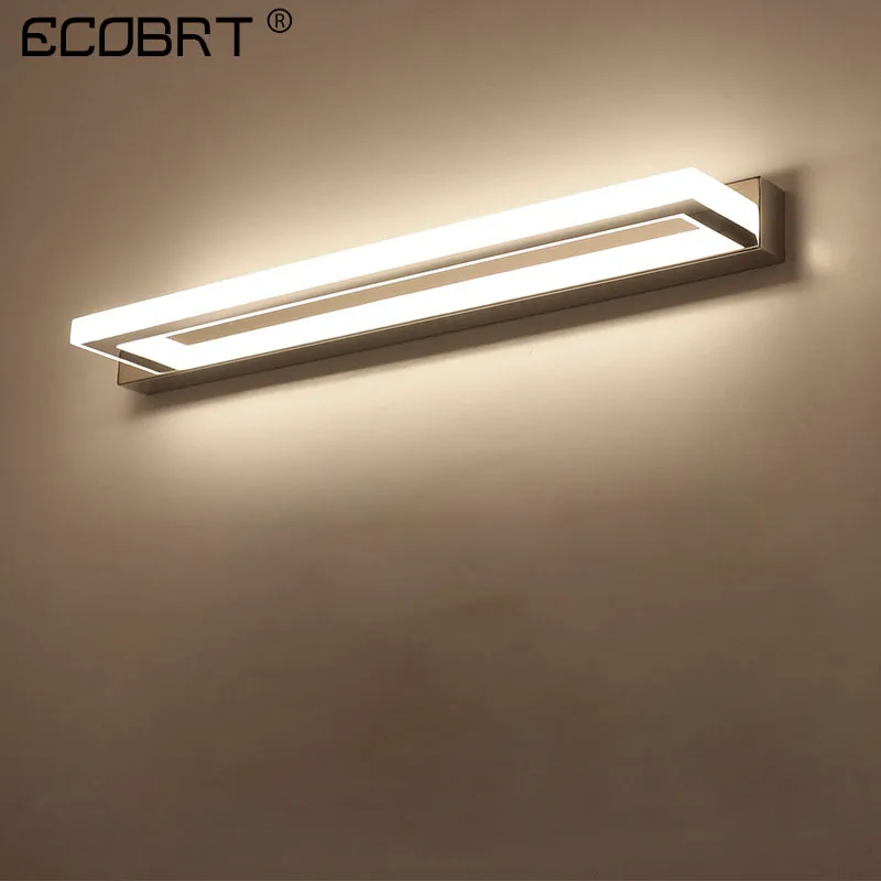  ECOBRT Modern LED Bathroom Mirror Light 9W 42CM Stainless steel Vanity Lights Acrylic Wall Sconces  - 32910019786