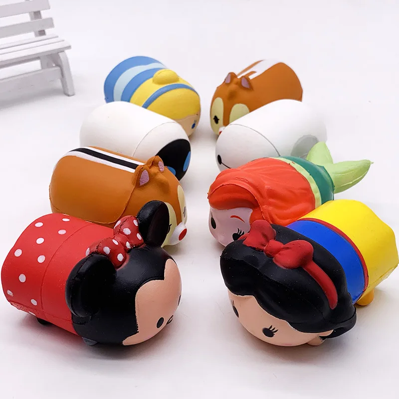

24pcs rare squishy Wholesale bee head 10cm Squishies Slow Rising Kid Toys Soft pu toy squeeze Xmas Gift Stress Reliever