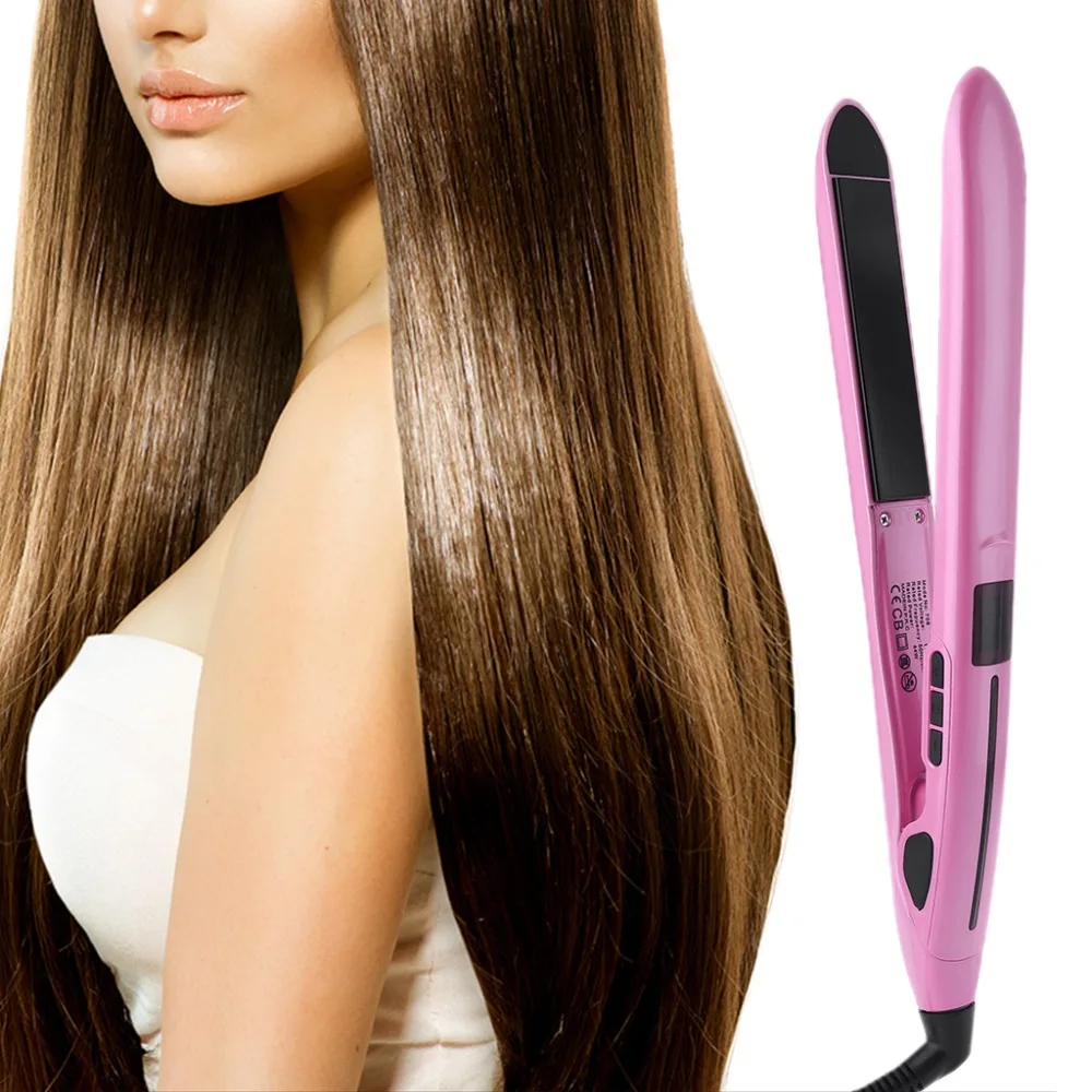 

Surker 360-Degree Rotatable Hairs Straightener Tourmaline Ceramic LCD Display Straightening Styler For Hair Salon