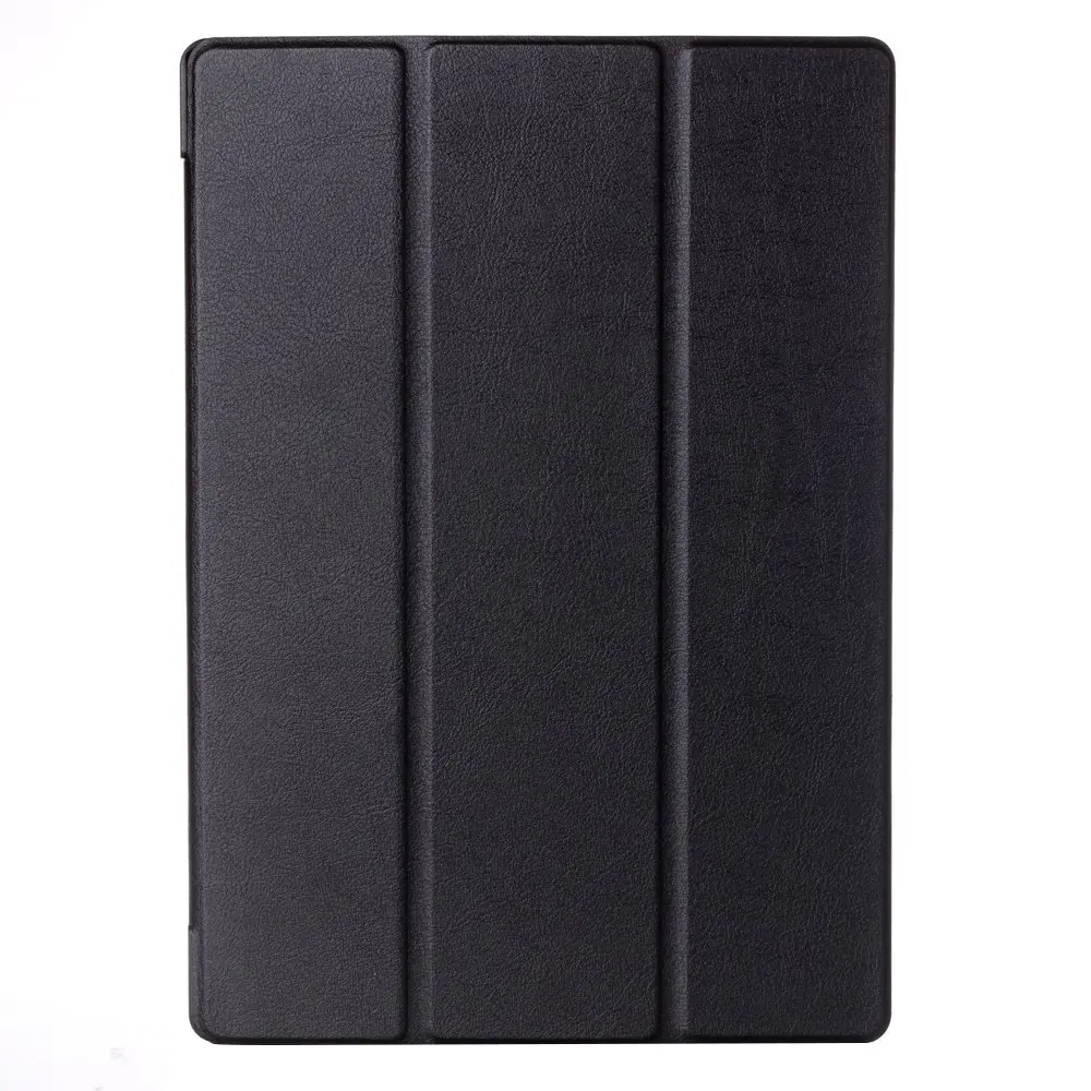 Dmytro pu кожаный чехол для lenovo TAB X103F 10,1 дюймов планшет ультра тонкий смарт 3 складной чехол-подставка чехол с магнитом - Цвет: Black