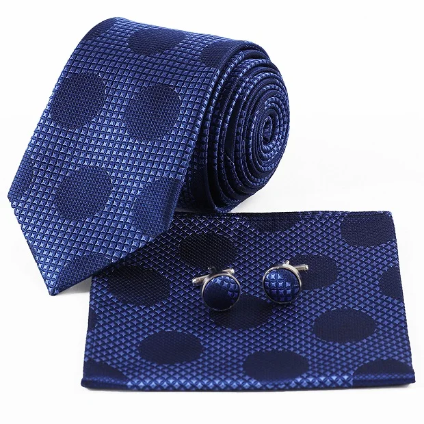 Портной Смит морской галстук чистого шелка официальный носовой платок Подарочный комплект запонок мода формальный бизнес Свадебный костюм мужской галстук - Цвет: tie set 5 (3 items)