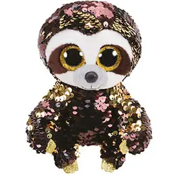 Ty блестки Flippables 6 "15 см Dangler черный плюшевый Ленивец обычный большой глаз чучело коллекция животных кукла игрушка