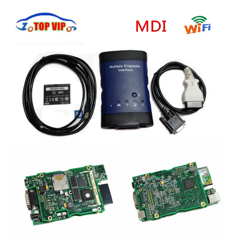 Горячие MDI OBD несколько диагностический интерфейс без HDD Wi Fi Авто сканер высокое качество DHL Бесплатная доставка