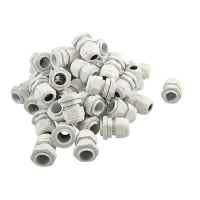 

PG13.5 IP67 Waterproof White Plastic Cable Gland Fastener 50 Pcs